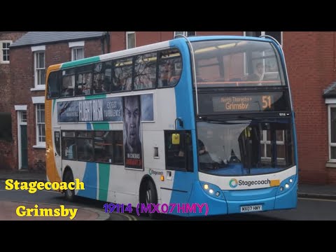 A ride on Stagecoach Grimsby 19114 (MX07HMY)