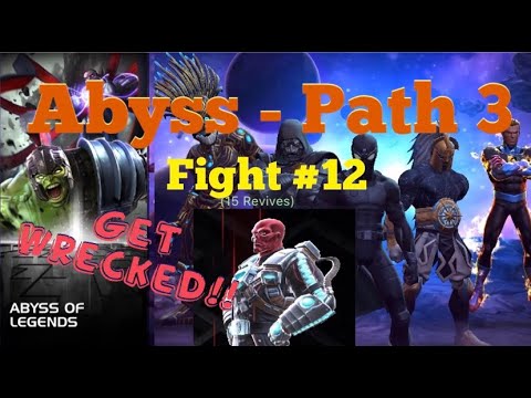 MCOC - Abyss of Legends - Path 3 - Fight #12 - Aegon and Dr. Doom VS Ex. Red Skull !!