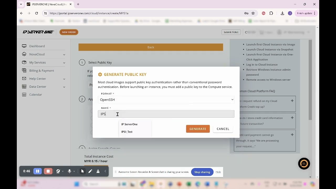 NovaCloud: Launch an Instance from Image