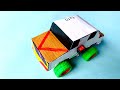 Make An Amazing Car With Cardboard And DC Motor Diy Crafts At Home