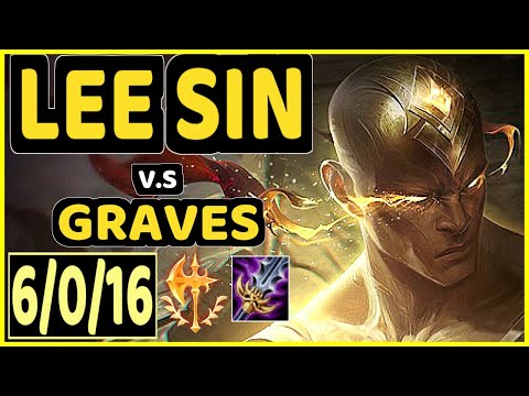 GILIUS (LEE SIN) vs GRAVES - 6/0/16 KDA JUNGLE CHALLENGER GAMEPLAY - EUW