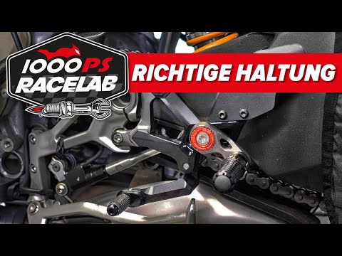 Ergonomie am Motorrad  - Was bringen verstellbare Fußrasten und Hebel? - Teil 1