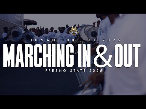 Southern University Human Jukebox 2025 | Marching In & Out | Fresno State