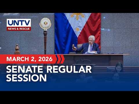 LIVE: Senate regular session | March 02, 2026