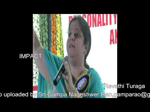 How to Achieve Goals | Revathi Turaga | TELUGU IMPACT Tirupati 2014