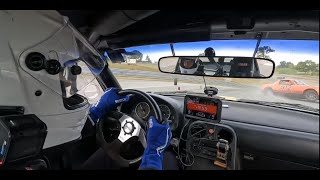 Lemons NCM Motorsports Park 2024 - #512 Skinny Koyote Racing Miata hub failure