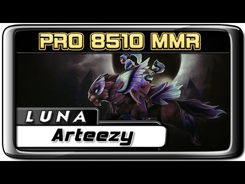 Arteezy Luna 8510 MMR Dota 2 Gameplay