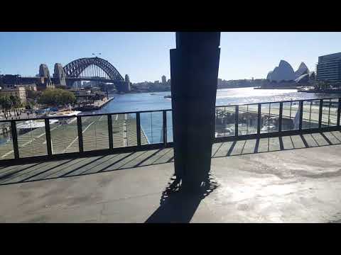 Sydney Train Arrving into Circular Quay Station