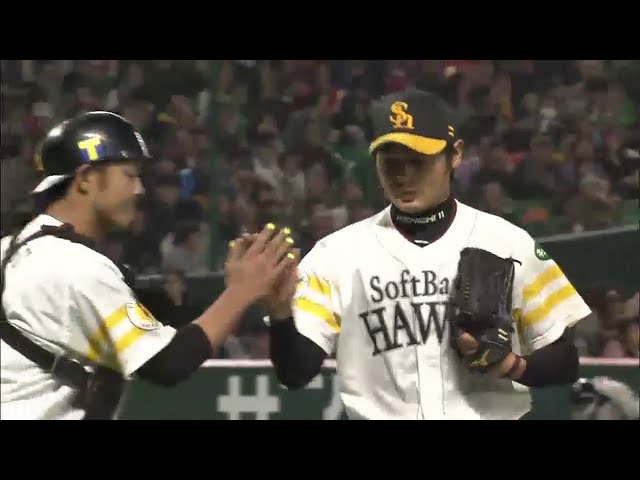 【5回表】ホークス・中田 5回98球を投げて6安打3四球3失点!! 2015/3/15 H-D