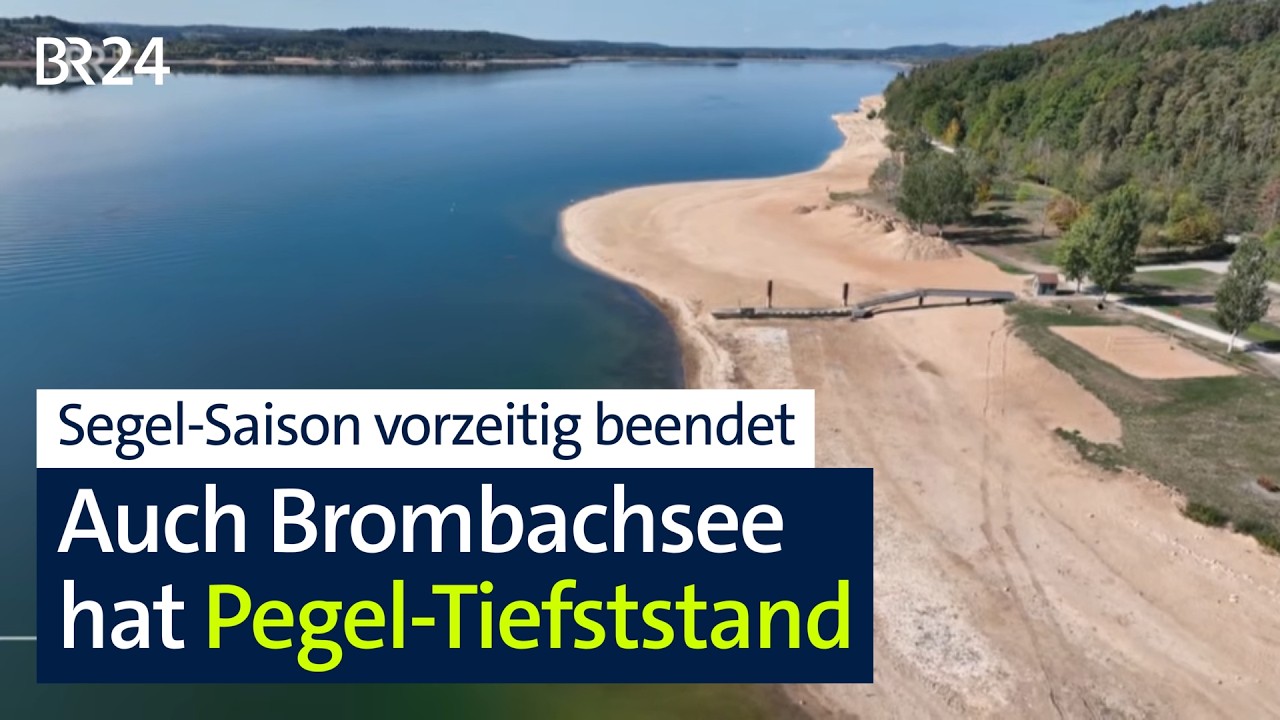 Segel-Saison schon vorbei: Auch Pegel am Brombachsee sinkt auf Rekord-Tief | BR24