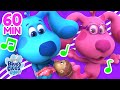 1 Hour Nursery Rhyme Sing Along Songs W Blue Magenta And Rainbow Puppy Blue S Clues You