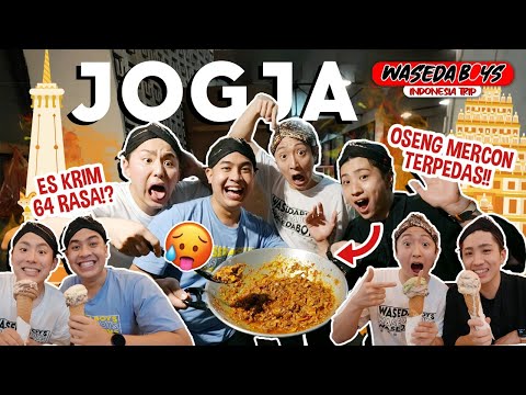 WASEDABOYS KE JOGJA! COBAIN OSENG MERCON TERPEDAS & ES KRIM 64 RASA!? | INDONESIA TRIP 9