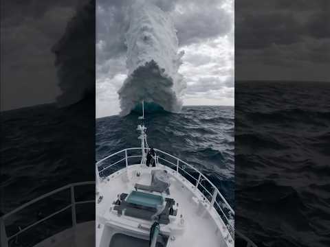 giant waves in the Atlantic Ocean #ocean #waves #atlanticocean #шторм #storm