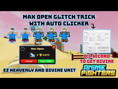 CRAZY GLITCH !! IT STILL WORK !! EASY HATCHING DIVINE AND HEAVENLY UNIT | ANIME FIGHTERS SIMULATOR