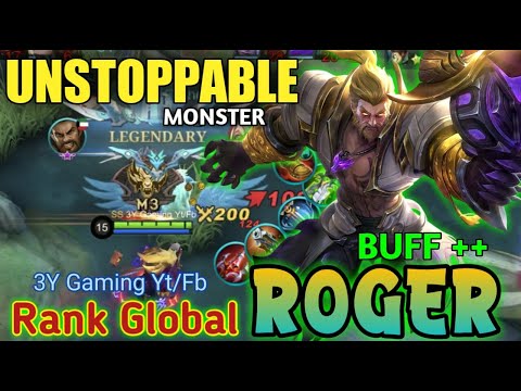 New Buff Roger Unstoppable Phantom Ranger ! Top Global Roger Gameplay 2022 - Mobile Legends