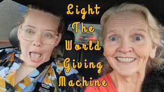 Light The World Giving Machine Share the Light Of Jesus Christ Blessing Others Challenge