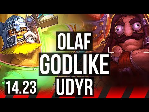 OLAF vs UDYR (TOP) | Rank 6 Olaf, Godlike | VN Challenger | 14.23
