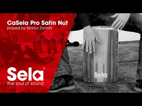 Cajon performance by Marco Zanotti (Sela CaSela Pro Satin Nut with Snare On/Off Mechanism)