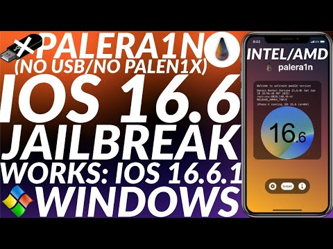 [NEW] How to Jailbreak iOS 16.6/16.6.1 on Windows Without USB with Palera1n Jailbreak | 2023