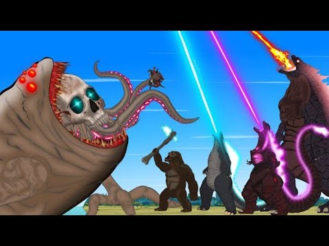 Rescue All Family Godzilla & Kong Godzilla Earth From Evolution Of Female Bear funny cartoon part77