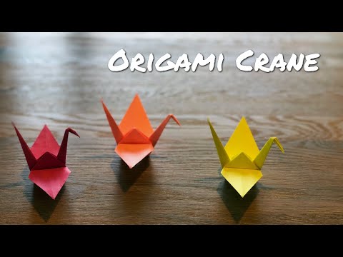 How to make an origami crane - simple paper crane tutorial