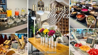 breakfast buffet at Courtyard by Marriott! ☕️