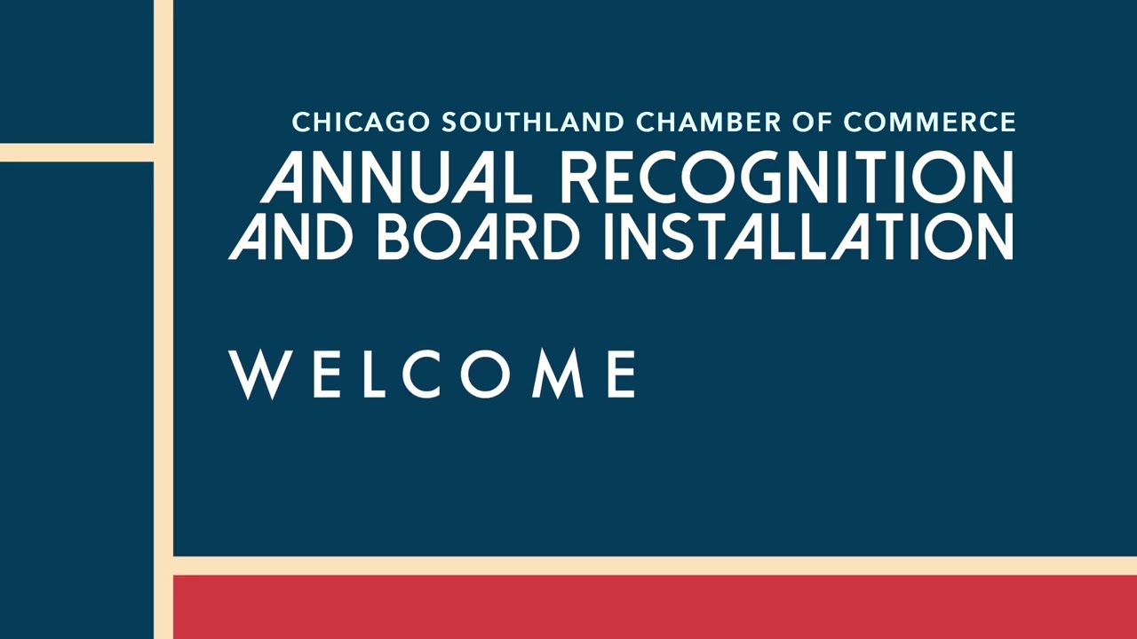 Chicago Southland Chamber of Commerce Board Installation Sponsors & Welcome 2026