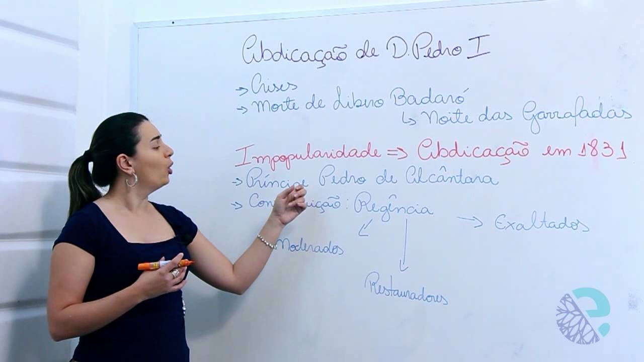 Abdicação de Dom Pedro I e a formação da regência