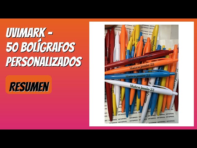 Vídeo relacionado con Uvimark - Artículos publicitarios - Merchandising - 50 Bolígrafos Personalizados - Regalos de Empresa - Detalles de Boda