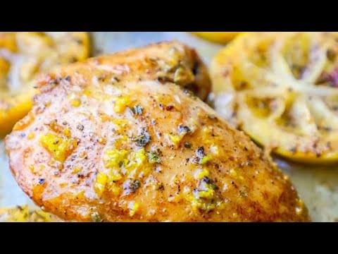 Lemon garlic chicken thighs with red beans and rice