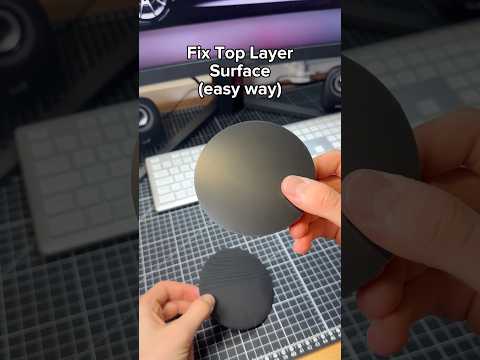 How to fix 3D prints top layer, with one simple test