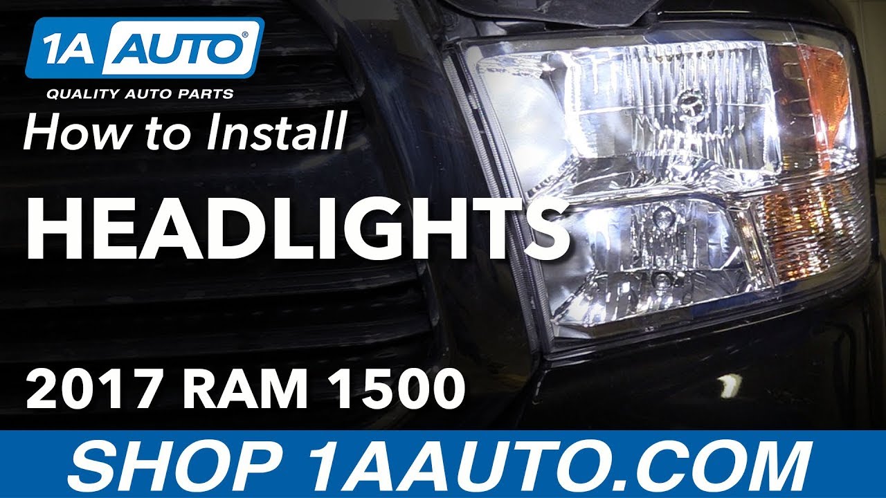 Watch video How to Replace Headlights 11-17 Ram 1500 Now How to Replace Headlights 11-17 Ram 1500