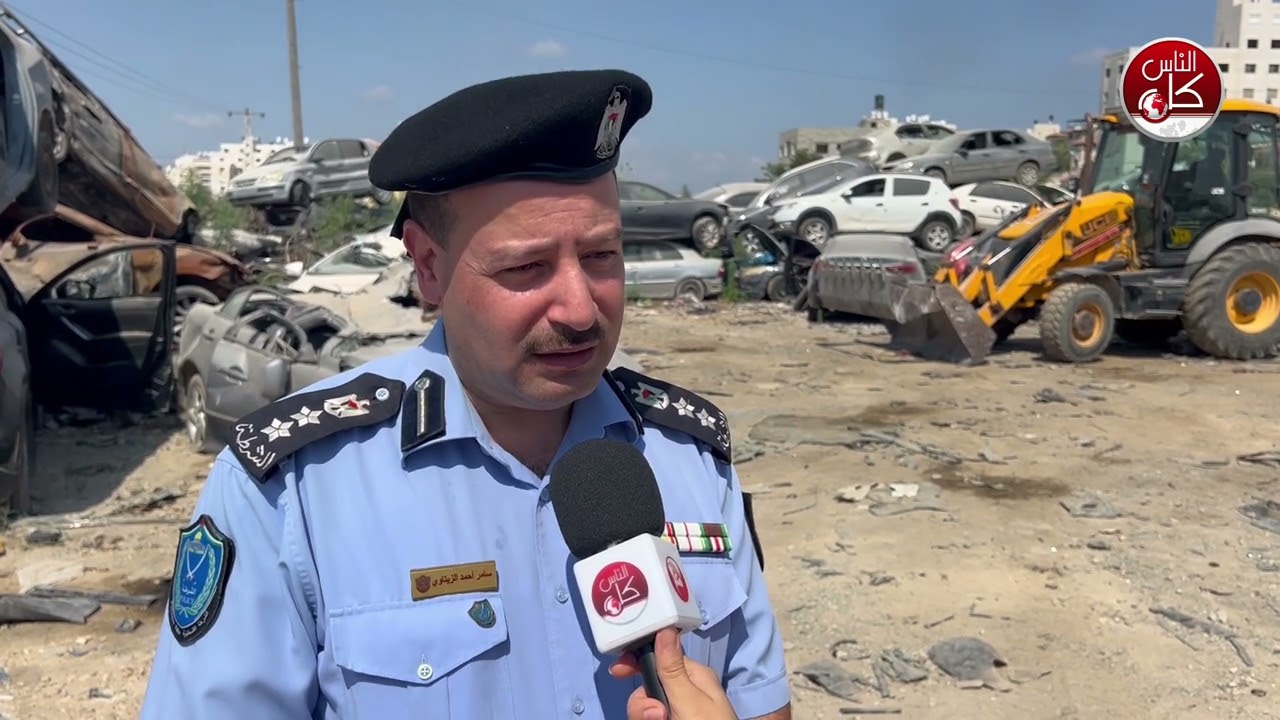 الشرطة تتلف 338 مركبة ودراجة غير قانونية في طولكرم.