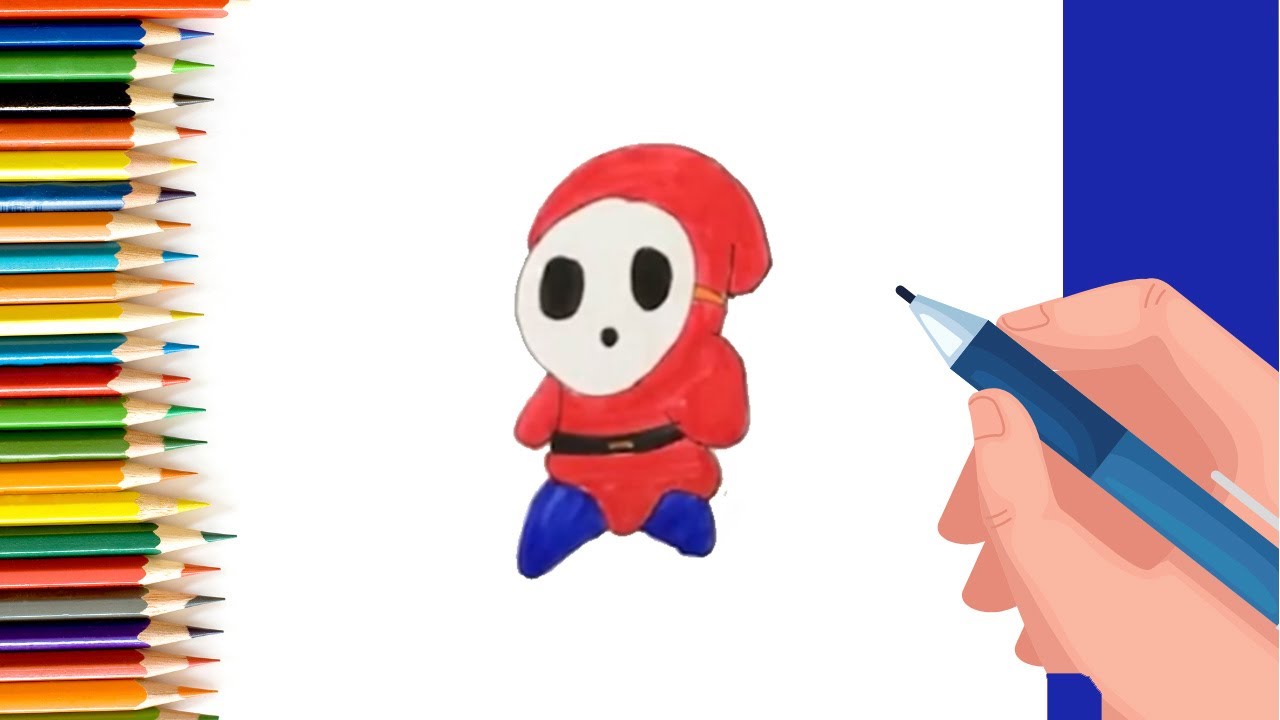 How to draw SHY GUY