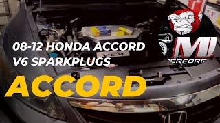 How to replace spark plugs on a 08-2012 Honda Accord 8gen V6.