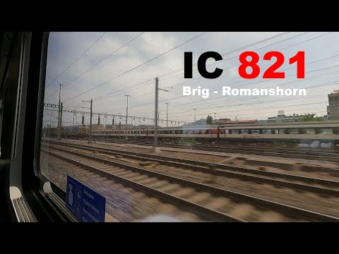 Im SBB IC 2000 von Brig nach Romanshorn | IC 821 Mitfahrt