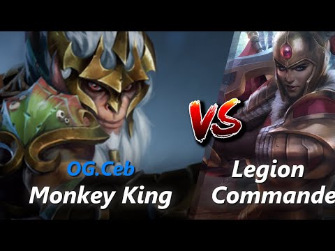 How to Monkey King safelane vs Legion Commander/Dark Willow (feat. Ceb) | First 10 minutes