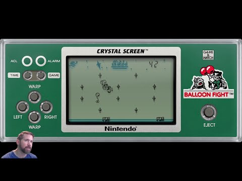 Nintendo Game & Watch: Balloon Fight (Crystal Screen) MAME Gameplay - YouTube