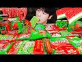 ASMR MUKBANG| Watermelon Desserts (Jelly, Strawberry Watermelon Tanghulu, Noodles Jelly, Ice cream)