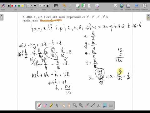 Probleme rezolvate marimi invers proportionale clasa a VI a( www.supermeditatii.ro)
