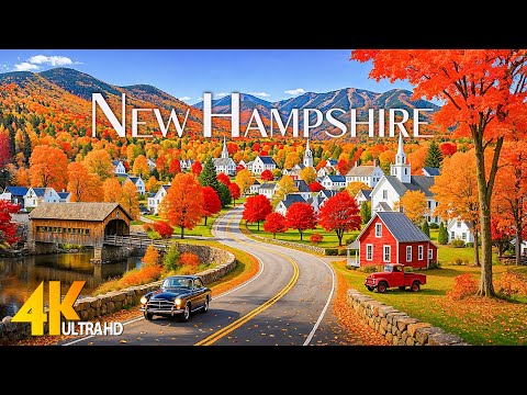 🍂 New Hampshire Fall Foliage 4K – White Mountains & Scenic Drives in Peak Autumn Colors