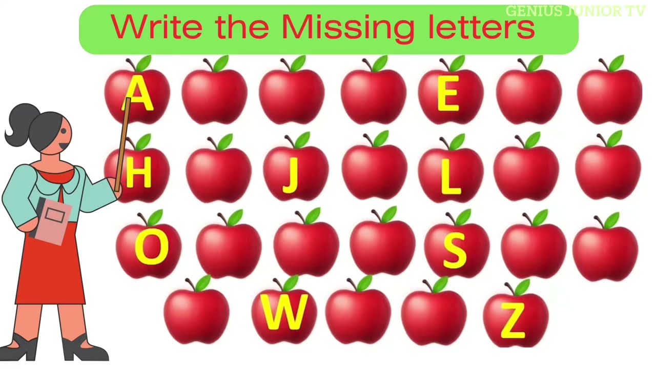 Missing Alphabet Letters worksheet!abcd song! abcdef!english missing letters /writing abcd Capitals