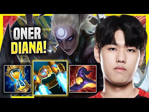 ONER IS SO CLEAN WITH DIANA! - T1 Oner Plays Diana JUNGLE vs Hecarim! | Season 2022