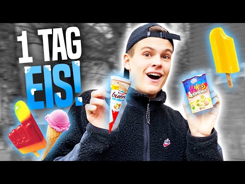 1 TAG NUR EIS ESSEN! 😍 **im winter**