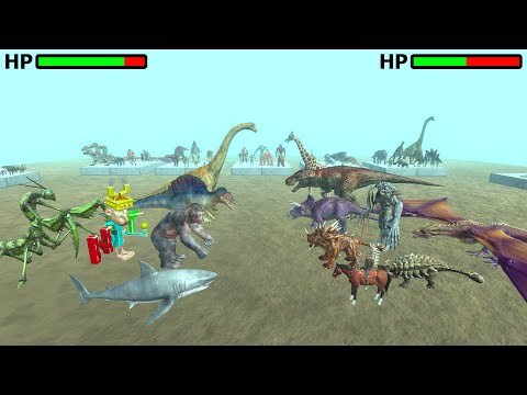 Strongest Team Tournament on Ocean Arena - Animal Revolt Battle Simulator