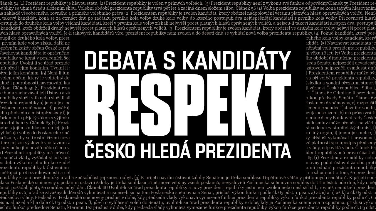 Pavel Fischer na debatě Respektu: Česko hledá prezidenta