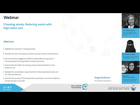 Choosing wisely.Reducing waste with high value care