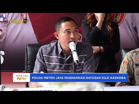 PEMUSNAHAN RATUSAN KILOGRAM NARKOTIKA