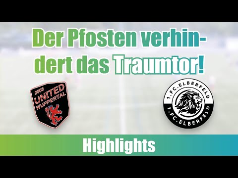 Der Pfosten verhindert das Traumtor! United Wuppertal - 1. FC Elberfeld