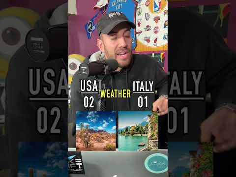USA vs ITALY! Which Is The Better Country?! #shorts #countries #culture #italy #usa #world #food